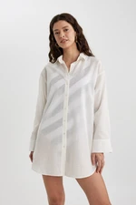 DEFACTO Fall in Love Regular Fit Cotton Beach Shirt