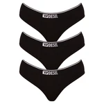 3PACK women's panties Diesel black