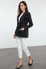 Trendyol Black Crepe Woven Jacket