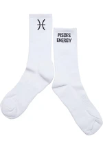 Zodiac socks fish white