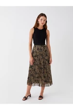 LC Waikiki Patterned Women's Skirt with Elastic Waist