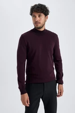 DEFACTO Regular Fit Half Turtleneck Basic Plain Knitwear Sweater