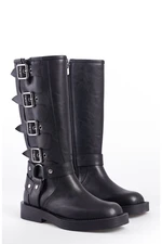 Capone Outfitters Biker Zippered Women's Boots