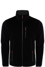 24601 Dewberry 5 Pocket Outdoor Full Zipper Fleece Jacket-BLACK