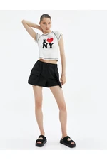 Koton Cargo Mini Short Skirt Wide Pocket Detailed Elastic Waist