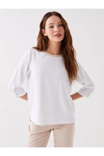 LC Waikiki Women's Crew Neck Plain Blouse