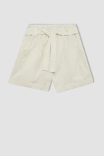 DEFACTO Girl Paperbag Linen Shorts