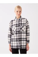 LC Waikiki Shirt Collar Plaid Long Sleeve Women's Tunic