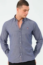 G674 DEWBERRY MEN'S SHIRT-DENIM BLUE-3