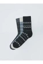 LC Waikiki 3-Pack LCW ACCESSORIES Men's Ethnic Patterned Socks