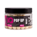 LK Baits Pop Up IQ Method Feeder Fluoro Boilies 10-12mm, 150ml Milky