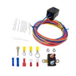 Electric Fan Fuel Pump Harness and Relay Kit 30A Relay Circuit Breaker and Crimp Terminals & Hardware