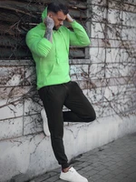 Green and Black Dstreet Men's Tracksuit