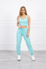 Set top+kalhoty mint