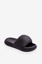 Women's light foam slippers on the platform Black Milton