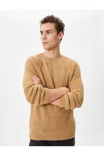 Koton Knitwear Sweater Crew Neck Soft Textured Slim Fit Long Sleeve