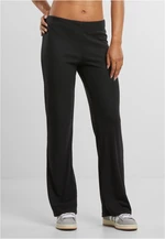 Women's ribbed trousers black