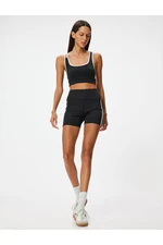 Koton Sports Short Tights High Waisted Slim Fit Interlock