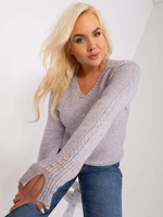 Grey women's oversized sweater