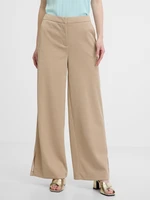 Orsay Beige Women's Wide Leg Trousers - Women's