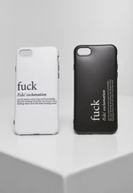 Fuck I Phone Case Set 6/7/8 Black/White