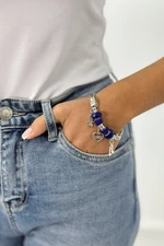 Blue cornflower bracelet