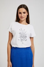 Women's T-shirt with MOODO app - white