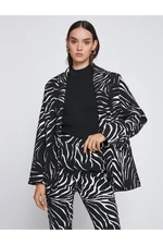 Koton Zebra Patterned Blazer Jacket