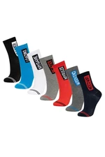 DEFACTO Boy's 7-Piece Cotton Long Socks