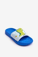 Children's Dinosaur T-Rex Slides Dark Blue Bernis