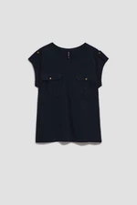 WOMEN'S T-SHIRT L-TS-4058 NAVY