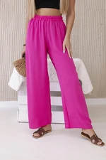 Pink wide trousers