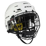 Ice Hockey Helmet CCM Tacks 210 Combo White Senior S