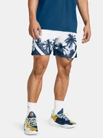 Modro-biele pánske športové kraťasy Under Armour Curry Mesh Short 3