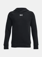 Čierna detská mikina s kapucňou Under Armour UA Rival Fleece Hoodie