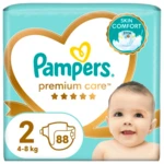 PAMPERS Premium Care plienky veľ. 2, 4-8 kg, 88 ks