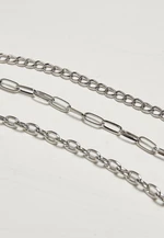 Necklace with razor blade - silver color