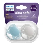 PHILIPS AVENT šidítko Ultrasoft Premium neutral 6-18m chlapec 2 ks