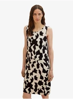 Black and Cream Women Patterned Dress Tom Tailor - Women