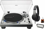 Audio-Technica Bedroom DJ Promo Silver SET Silver Platine vinyle DJ