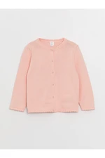 LC Waikiki Crew Neck Long Sleeve Baby Girl Knitwear Cardigan