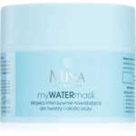 MIYA Cosmetics myWATERmask intenzivní hydratační maska na obličej a oční okolí 50 ml