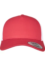 5-panelový retro Trucker 2-Tone Cap červená/wht