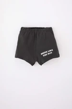 DEFACTO Baby Boy Regular Fit Slogan Printed Shorts