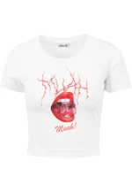 White Muah Cropped Tee T-Shirt