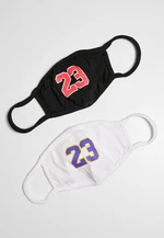 23 Face Mask 2-Pack Black/White