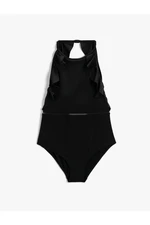 Koton Frilled Halterneck Swimsuit