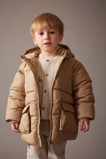 DEFACTO Baby Boy Hooded Fleece Lined Puffer Jacket