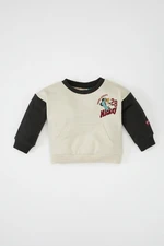 DEFACTO Baby Boy Disney Mickey & Minnie Crew Neck Sweatshirt