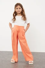 Trendyol Orange Girl Wide Leg Woven Trousers